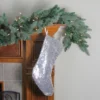 Northlight 17.5" White And Silver Sequins Hanging Christmas Stocking -Northlight GUEST 02e6eda6 6284 4114 bb61 92955b23f0d0
