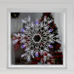 Northlight LED Lighted Snowflake Christmas Window Silhouette - 15" - Pure White And Blue 8 Northlight LED Lighted Snowflake Christmas Window Silhouette - 15" - Pure White And Blue -Northlight GUEST 04e0cbef eec9 4d39 9307 c63ea5cba41c 1
