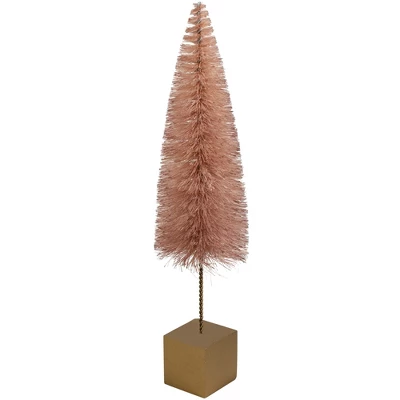 Northlight 14" Brown Sisal Christmas Tree Tabletop Decoration 4 Northlight 14" Brown Sisal Christmas Tree Tabletop Decoration - Image 2