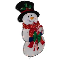 Northlight 30.5" Lighted Snowman With Candy Canes Christmas Outdoor Decoration -Northlight GUEST 06aadae2 8ad4 47e0 87c3 b39c2c16bf46