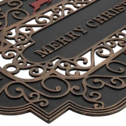 Northlight Black And Copper Reindeer "Merry Christmas" Doormat 18" X 30" -Northlight GUEST 0aeef447 9e4f 4e15 bc5a 0020abe49db1