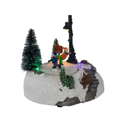 Northlight 5.5" LED Lighted Animated And Musical Christmas Skating Village Display Piece 4 Northlight 5.5" LED Lighted Animated And Musical Christmas Skating Village Display Piece - Image 2