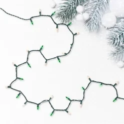 Northlight Mini Christmas Light Set - Green And Clear - 10' Green Wire - 50ct -Northlight GUEST 0b9664d3 7789 4f19 80d0 457d2274e39b