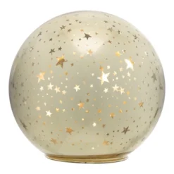 Northlight LED Lighted Stars Glass Globe Christmas Decoration - 6" - Gold -Northlight GUEST 10c9a4f3 16f7 40f4 aac2 a019a1411d19