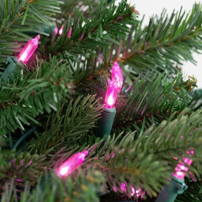 Northlight 100ct Mini Christmas String Lights Pink - 33' Green Wire 5 Northlight 100ct Mini Christmas String Lights Pink - 33' Green Wire - Image 3