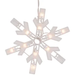 Northlight Twinkling Icicle Snowflake Christmas Lights - Clear - 8.6' White Wire - 100ct 13 Northlight Twinkling Icicle Snowflake Christmas Lights - Clear - 8.6' White Wire - 100ct -Northlight GUEST 16f2b548 cc93 4155 9763 7002e3536c2c