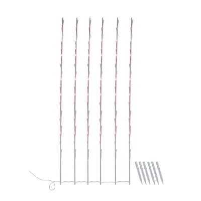 Northlight 108 Pink Pre-Lit LED Branch Patio Outdoor Garden Novelty Christmas Light Stakes - 8.5 Ft White Wire 3 Northlight 108 Pink Pre-Lit LED Branch Patio Outdoor Garden Novelty Christmas Light Stakes - 8.5 Ft White Wire