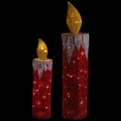 Northlight LED Lighted Candles Outdoor Christmas Decorations - 22.75" - Red - Set Of 2 12 Northlight LED Lighted Candles Outdoor Christmas Decorations - 22.75" - Red - Set Of 2 -Northlight GUEST 1ddd746f 9b99 423d b751 df269f866da7