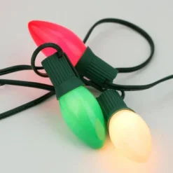 Northlight Opaque C9 Christmas String Lights - Green Red And White - 24' Green Wire - 25ct -Northlight GUEST 2294e8a8 2153 48ae 8506 f87b43506ebd