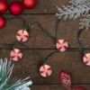 Northlight 10-Count Peppermint Shaped Christmas Light Set, 6ft Green Wire -Northlight GUEST 22dc7e81 7345 46ac 9f8c bd8b04b05afa