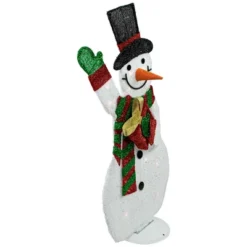 Northlight Lighted Waving Snowman Outdoor Christmas Decoration - 32" - Clear Lights -Northlight GUEST 23860ff7 e90b 4587 aa08 6ed821f4b498