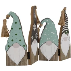 Northlight Wooden Gnomes Hinged Christmas Decoration - 10.75" -Northlight GUEST 2706329a 4433 42ab 853e a5dd1e417d00