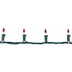 Northlight Mini Christmas Light Set - Clear With Red Tips - 20.25' Green Wire - 100ct -Northlight GUEST 2a249027 60da 482e a885 301c84b74456