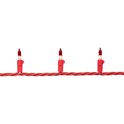 Northlight Mini Christmas Light Set - Clear With Red Tips - 20.25' Red Wire - 100ct 6 Northlight Mini Christmas Light Set - Clear With Red Tips - 20.25' Red Wire - 100ct - Image 4