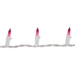 Northlight Mini Incandescent Christmas Lights - Pink - 20.25' White Wire - 100ct -Northlight GUEST 2d8d1768 499b 4484 b403 d63327836f41
