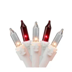 Northlight Mini Incandescent Christmas Lights - Red And Clear - 10' White Wire - 50ct 10 Northlight Mini Incandescent Christmas Lights - Red And Clear - 10' White Wire - 50ct -Northlight GUEST 2e089436 374a 4592 987c c69bd0c76a4f