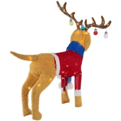 Northlight 36.5" LED Lighted Dog Wearing Antlers Christmas Outdoor Yard Decoration -Northlight GUEST 31e6edfa bf54 470c bc3d 000efae49f29