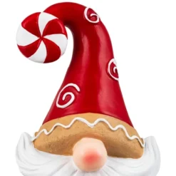 Northlight Gnome Holding Gingerbread Snowflake Cookie Christmas Decoration - 11.5" - Red -Northlight GUEST 369968f7 62a7 4aab a422 e4703ce7de22