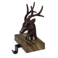 Northlight 7.5" Brown Marbled Buck Deer Head Christmas Stocking Holder -Northlight GUEST 36e856e4 8381 45b2 a435 f0c4089805e6