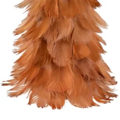 Northlight Small Layered Feather Cone Tree Glittered Christmas Decoration - 16" - Rust Orange -Northlight GUEST 3756d09e 3d95 45a0 9d54 3497183c3505
