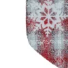 Northlight 18-Inch Red And White Plaid Faux Fur Christmas Stocking With Snowflake -Northlight GUEST 390ebbe8 8e2e 4746 bac3 585145eee2af