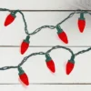 Northlight 50ct Red LED C7 Faceted Christmas Lights, 21ft Green Wire -Northlight GUEST 411a8248 c169 4e4c 804e 6bb4fb428c43