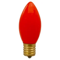 Northlight Pack Of 4 Orange C9 Opaque Christmas Replacement Bulbs
