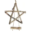 Northlight 51" Natural Brown Frosted Wood Tree With Star Hanging Christmas Decoration -Northlight GUEST 44109c29 8eb3 4ac1 8f6a cefcb555aa4a