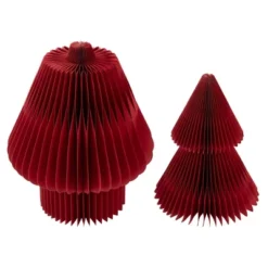 Northlight Accordion Honeycomb Foldable Paper Christmas Tree - 3' - Red -Northlight GUEST 45688c4c 58b7 4146 807b 2009494a1674