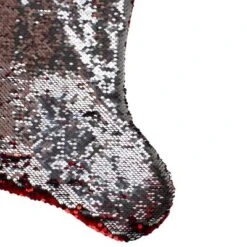Northlight 22" Red And Silver Reversible Sequined Christmas Stocking -Northlight GUEST 48b1fc1b 7f8e 45d0 94da 4028a07e3df7
