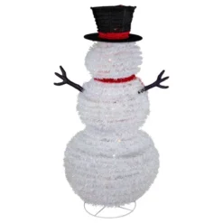 Northlight 4' Lighted Pop-Up Snowman Outdoor Christmas Decoration -Northlight GUEST 49064574 b670 46e5 a225 cfeea6ac9f8c