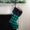 Northlight 20" Green And Black Plaid Christmas Stocking -Northlight GUEST 4dde6db6 e36e 4260 b0d6 f9fc4a2e1cb8