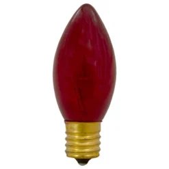 Northlight Pack Of 4 Red C9 Transparent Christmas Replacement Bulbs