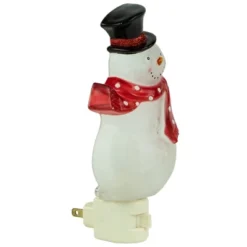 Northlight 6.75" Snowman Wearing Red Scarf Christmas Night Light -Northlight GUEST 5002169c b9a6 42e8 9eca 40ffd1362a58