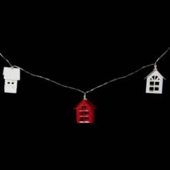 Northlight 10 B/O LED Warm White Metal House Christmas Lights - 6.5' Clear Wire -Northlight GUEST 500e238b 77f0 4b3b 8665 4f19d05cffbf