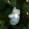 Northlight Baby's 1st Christmas Glass Mitten Holiday Ornament - 4" - Mint Green -Northlight GUEST 50f19a6a f6d2 4498 b5e8 feb7d63bf1b4