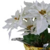 Northlight 17" Potted White Artificial Poinsettia Christmas Arrangement -Northlight GUEST 526350c5 08cb 43fd 8b8d 38a6507111eb