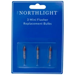 Northlight Pack Of 3 Clear Flasher Christmas Replacement Bulbs, 3.5 Volts