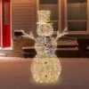 Northlight 48" LED Lighted Silver Mesh Snowman Outdoor Twinkling Christmas Decoration 2 Northlight 48" LED Lighted Silver Mesh Snowman Outdoor Twinkling Christmas Decoration -Northlight GUEST 54ad1ed8 e4e4 4382 8884 db606a8e0082