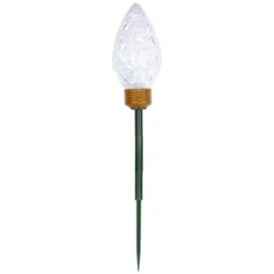 Northlight LED Lighted C9 Style Christmas Pathway Lawn Stakes - 8'- Clear - 5ct -Northlight GUEST 55842b4e 86c2 47e9 bd7f 761f8eed8d7f