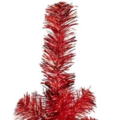 Northlight Artificial Tinsel Christmas Tree - 3' - Red - Unlit -Northlight GUEST 5656fd4b 1271 4664 8513 540dbe808e14