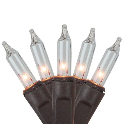 Northlight Mini Net Style Incandescent Christmas Lights - 2' X 8' - Clear - Brown Wire 3 Northlight Mini Net Style Incandescent Christmas Lights - 2' X 8' - Clear - Brown Wire