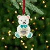 Northlight 3" Pastel Silver Plated Bear Baby's First Christmas Ornament With European Crystals -Northlight GUEST 575b9923 78ed 4040 bc43 23a27ae991d0