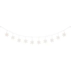 Northlight Twinkling Icicle Snowflake Christmas Lights - Clear - 8.6' White Wire - 100ct 10 Northlight Twinkling Icicle Snowflake Christmas Lights - Clear - 8.6' White Wire - 100ct -Northlight GUEST 59273345 0586 4094 8341 91ccaa9c5801