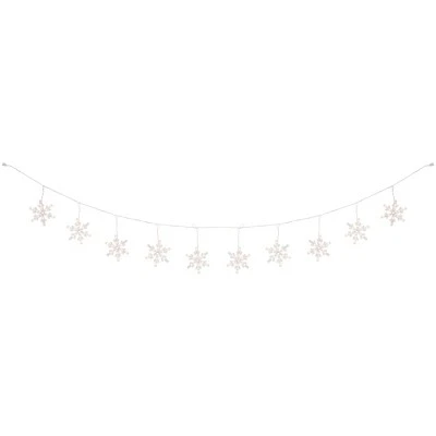 Northlight Twinkling Icicle Snowflake Christmas Lights - Clear - 8.6' White Wire - 100ct 5 Northlight Twinkling Icicle Snowflake Christmas Lights - Clear - 8.6' White Wire - 100ct - Image 3