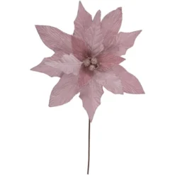 Northlight 24" Glittered Pink Poinsettia Christmas Stem Spray -Northlight GUEST 5da64452 5178 4139 9c78 f64f65f8814a