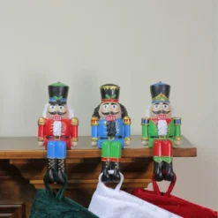 Northlight Nutcracker Christmas Stocking Holders - 5" - Set Of 3 -Northlight GUEST 5e61adc8 7907 4639 b44b 9940569aa863