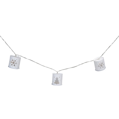 Northlight 10 B/O LED Warm White Metal Lantern Christmas Lights - 6.25' Clear Wire 5 Northlight 10 B/O LED Warm White Metal Lantern Christmas Lights - 6.25' Clear Wire - Image 3