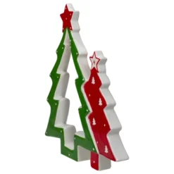 Northlight 9" Green And Red Ceramic Christmas Tree Tabletop Decoration -Northlight GUEST 5f0b8a4b 9c47 47bb 93b5 cae682548801
