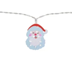 Northlight 10-Count LED Santa Claus Christmas Fairy Lights, 4ft, Copper Wire -Northlight GUEST 60dd9e99 9bf4 49dc a168 627c5cbbe46d